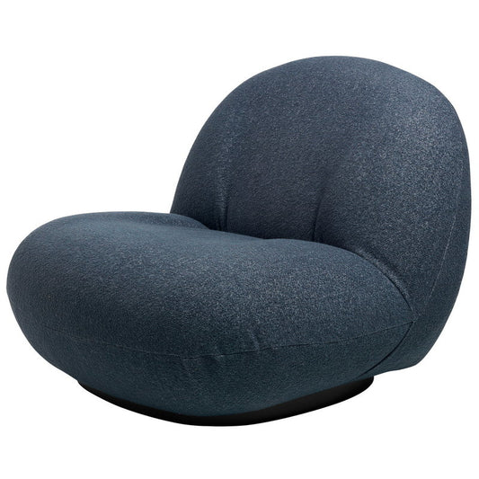 Pacha Lounge Chair - Fully Upholstered, Semi-Matte Black