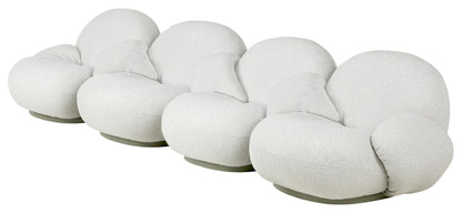 Pacha Outdoor Sofa - Fully Upholstered, 4-seater with armrests incl. middle armrest