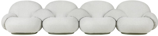 Pacha Outdoor Sofa - Fully Upholstered, 4-seater with armrests incl. middle armrest