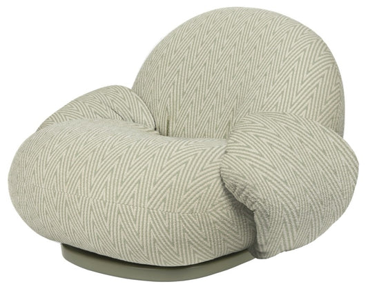 Pacha Outdoor Lounge Chair with armrest - Fully Upholstered, Swivel