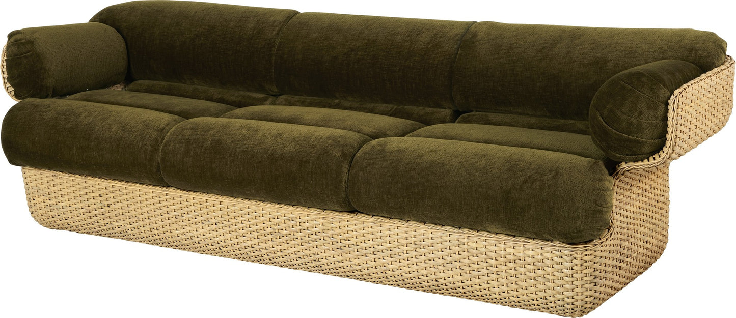 Basket Sofa - Fully Upholstered, 3-seater