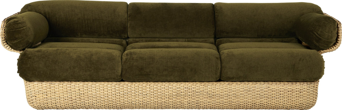 Basket Sofa - Fully Upholstered, 3-seater