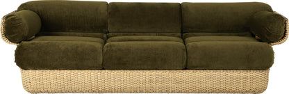 Basket Sofa - Fully Upholstered, 3-seater