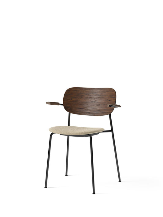 Co Chair, Dining Height with Arms, Upholstered Seat
