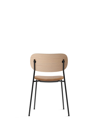 Co Chair, Dining Height, Black Steel, Upholstered Seat