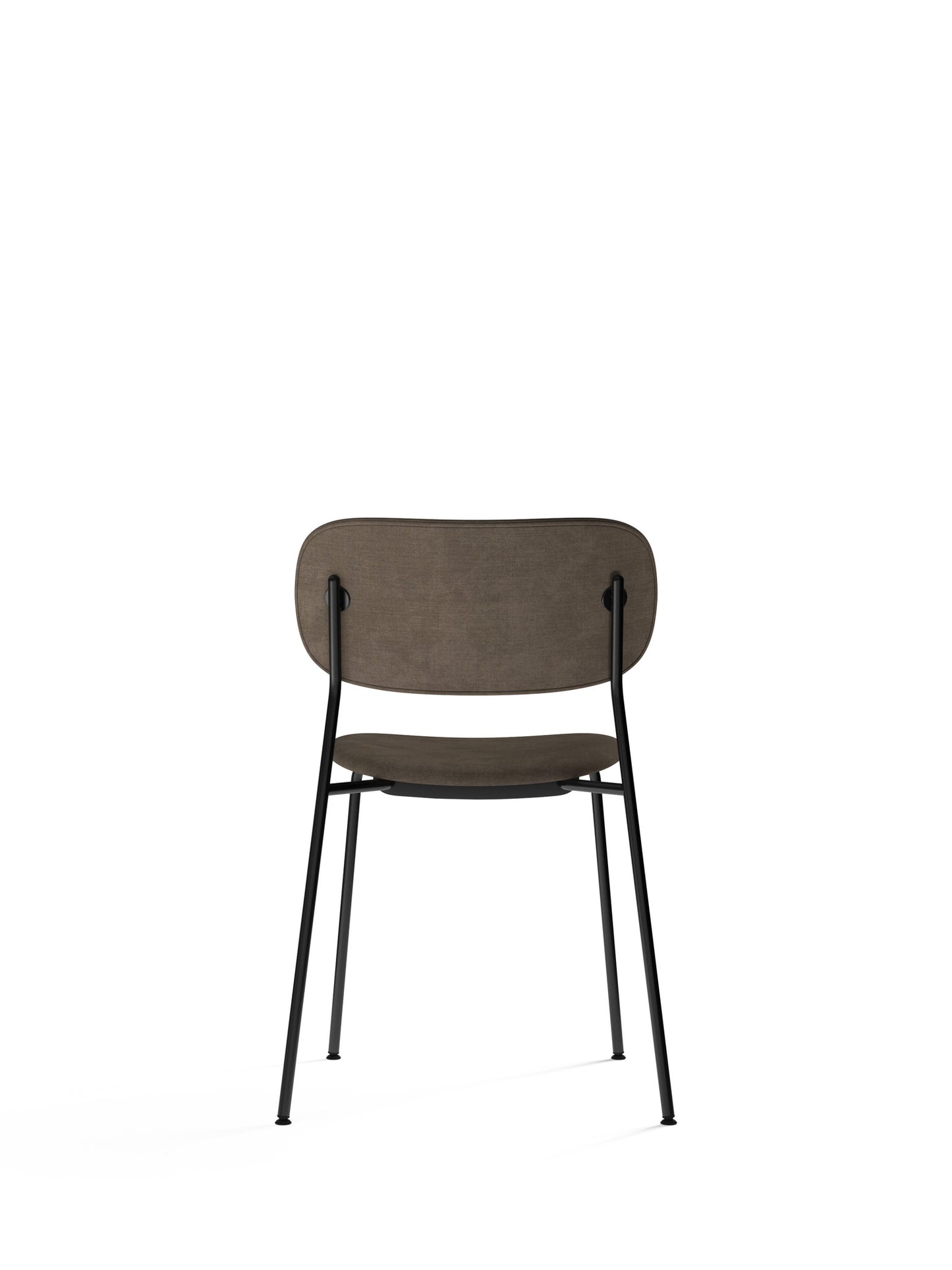 Co Chair, Dining Height, Black Steel, Fully Upholstered