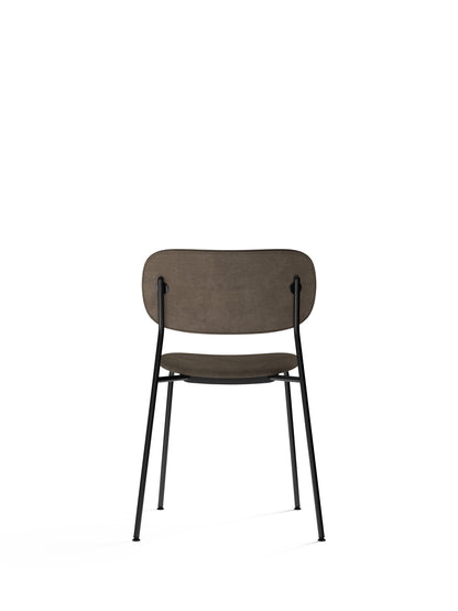 Co Chair, Dining Height, Black Steel, Fully Upholstered