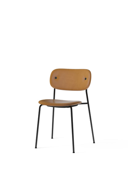 Co Chair, Dining Height, Black Steel, Fully Upholstered