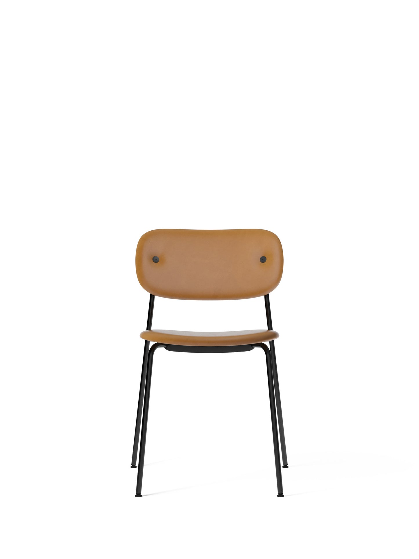 Co Chair, Dining Height, Black Steel, Fully Upholstered