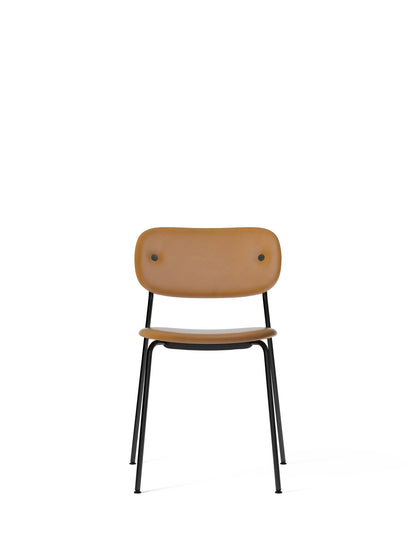 Co Chair, Dining Height, Black Steel, Fully Upholstered