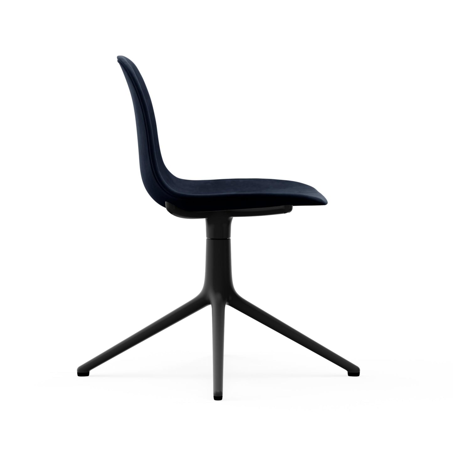 Form Chair Swivel 4L Full Uph. Black Alu