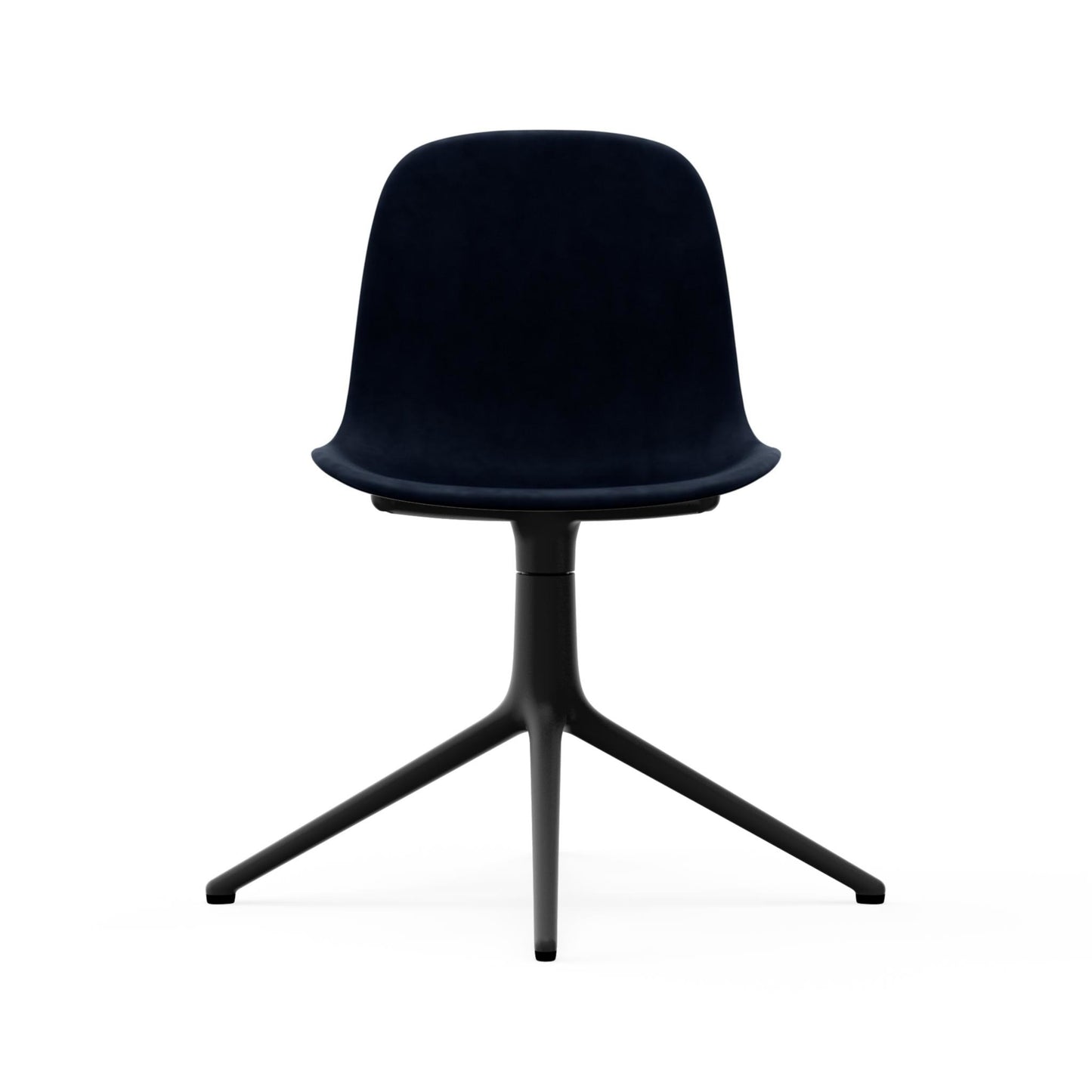 Form Chair Swivel 4L Full Uph. Black Alu