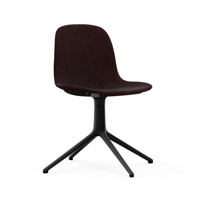 Form Chair Swivel 4L Full Uph. Black Alu