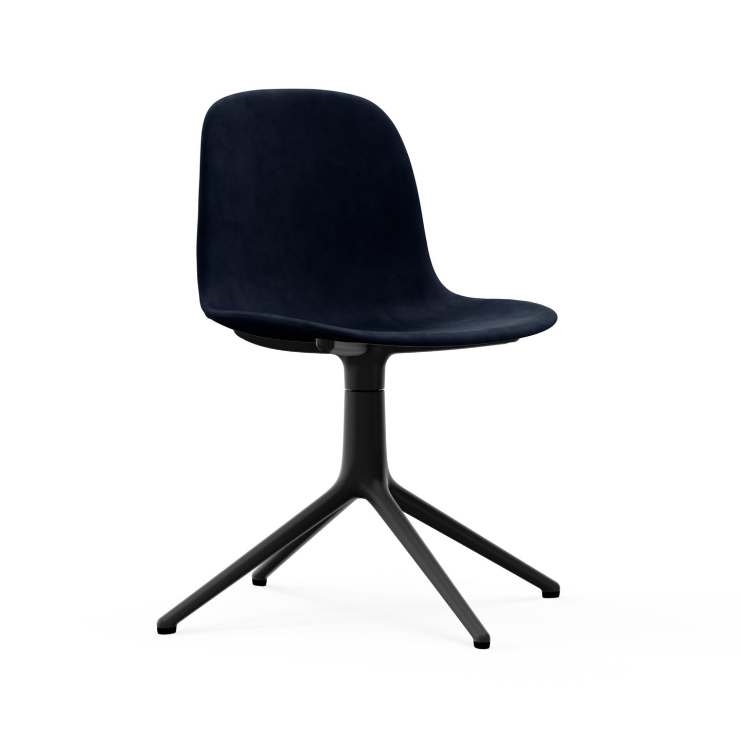 Form Chair Swivel 4L Full Uph. Black Alu