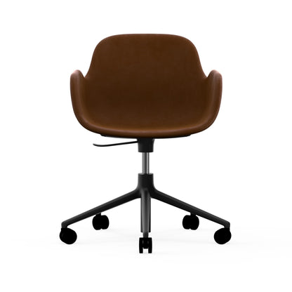 Form Armchair Swivel 5W Gaslift Full Uph. Black Alu