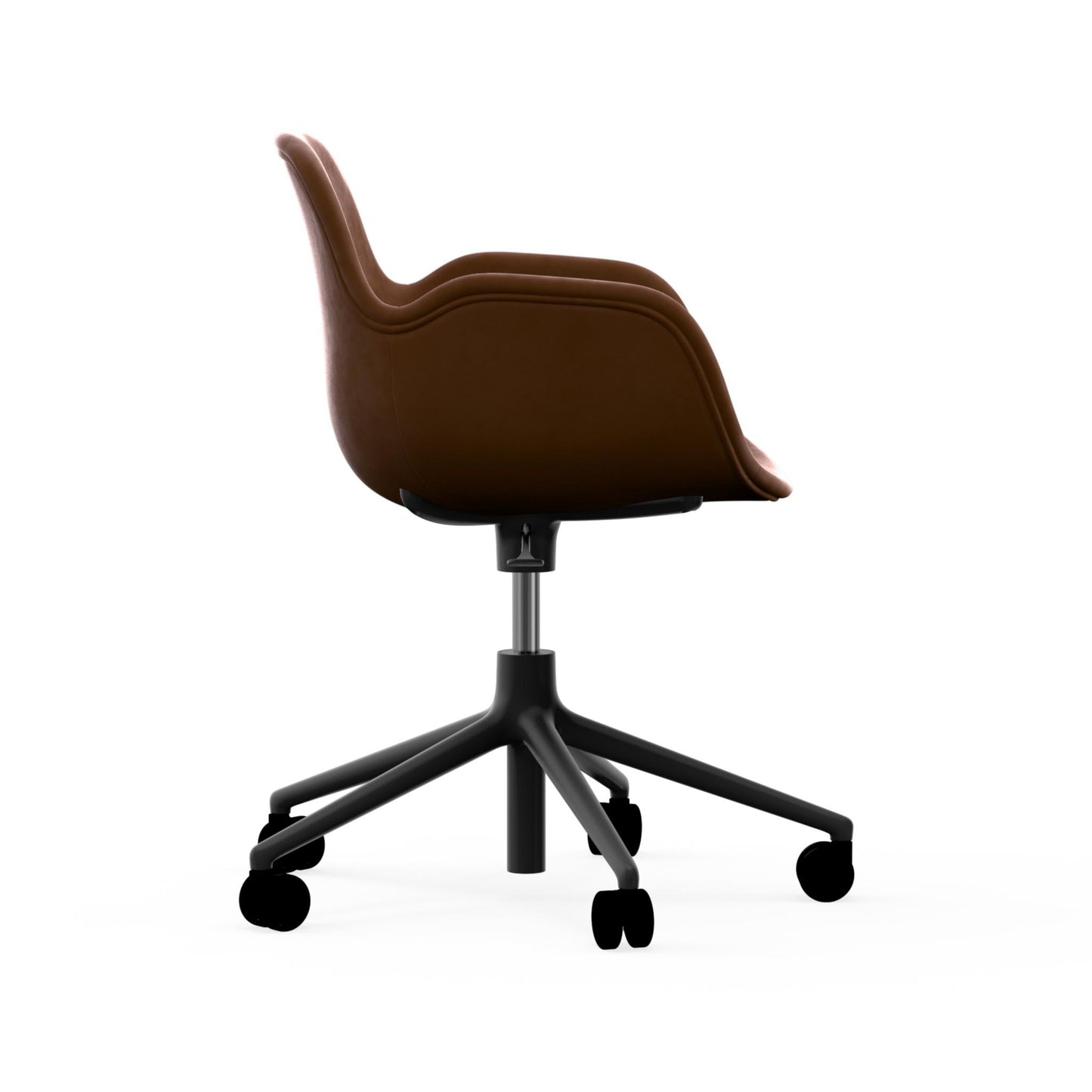 Form Armchair Swivel 5W Gaslift Full Uph. Black Alu