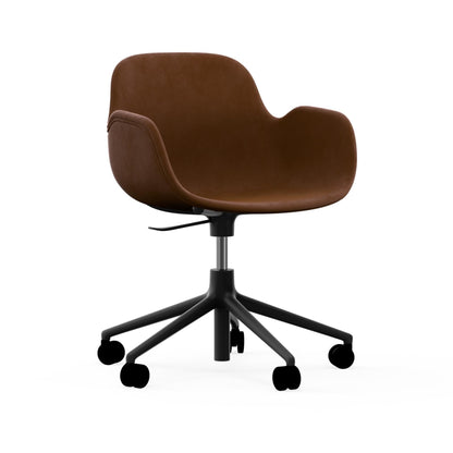 Form Armchair Swivel 5W Gaslift Full Uph. Black Alu