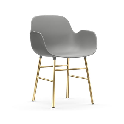 Form Armchair Brass