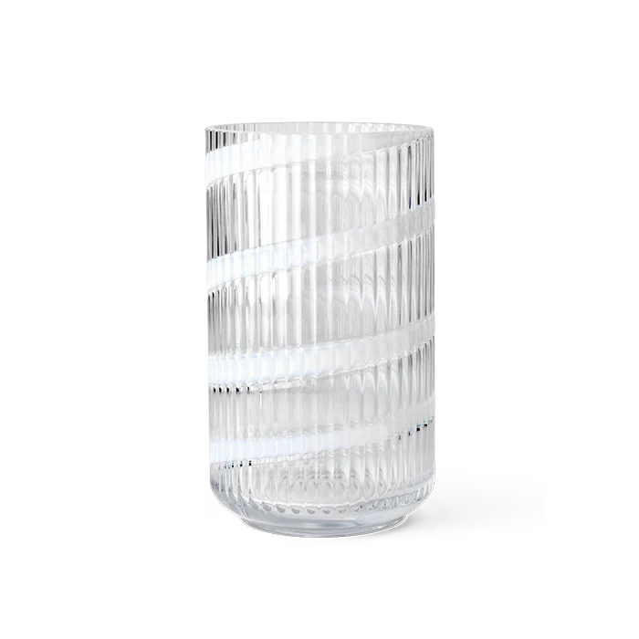 Porcelæn Lyngby Vase, Swirl White