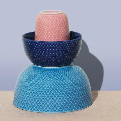 Lyngby Porcelæn Rhombe Color Serving Bowl