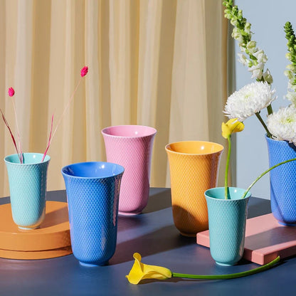 Lyngby Porcelæn Rhombe Color Vase