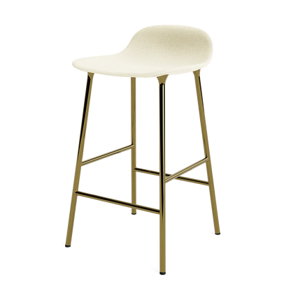 Form Barstool 65 cm Full Upholstery Brass