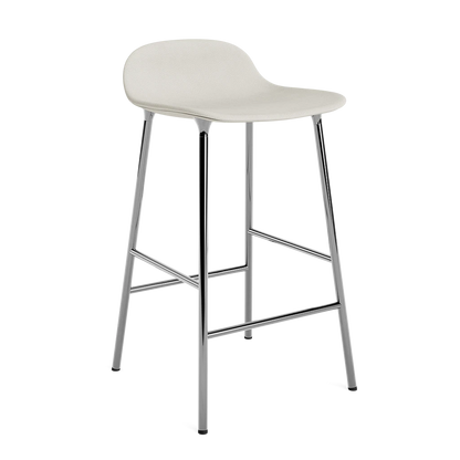 Form Barstool 65 cm Full Upholstery Chrome