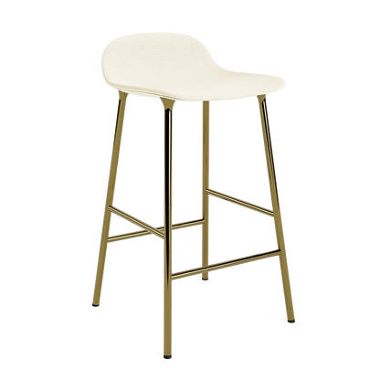 Form Barstool 65 cm Full Upholstery Brass