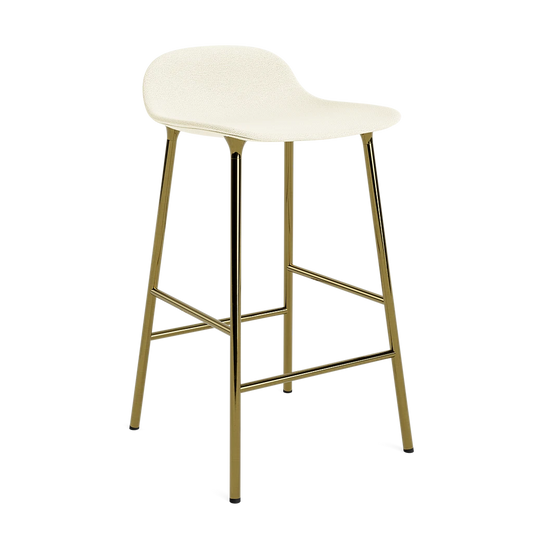 Form Barstool 65 cm Full Upholstery Brass