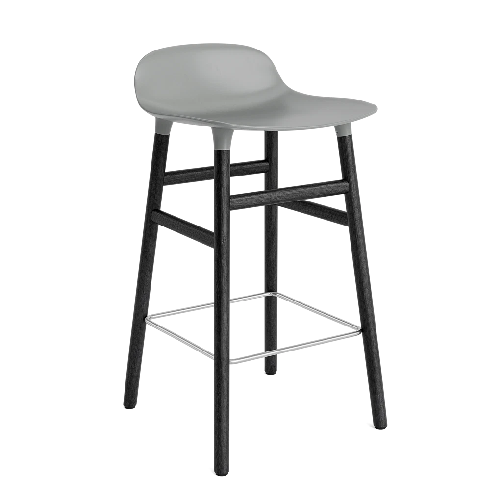 Form Barstool 65 cm Black Oak