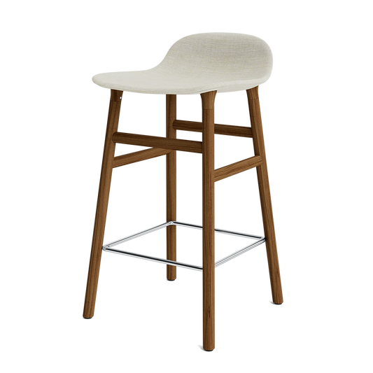 Form Barstool 65 cm Full Upholstery Walnut