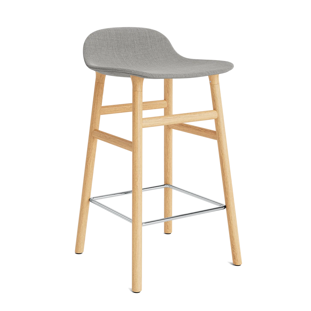 Form Barstool 65 cm Full Upholstery Oak