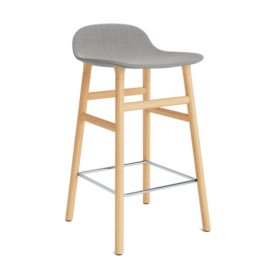 Form Barstool 65 cm Full Upholstery Oak