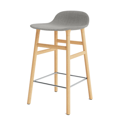Form Barstool 65 cm Full Upholstery Oak