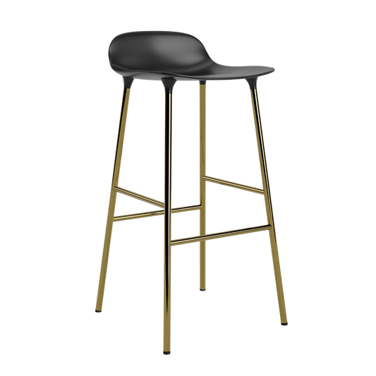 Form Barstool 75 cm Brass