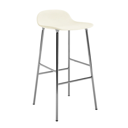 Form Barstool 75 cm Full Upholstery Chrome