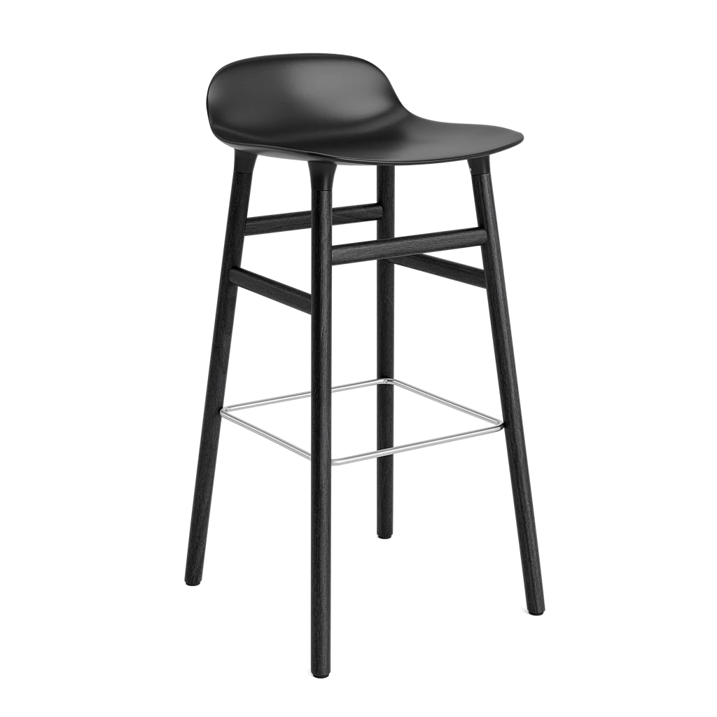 Form Barstool 75 cm Black Oak