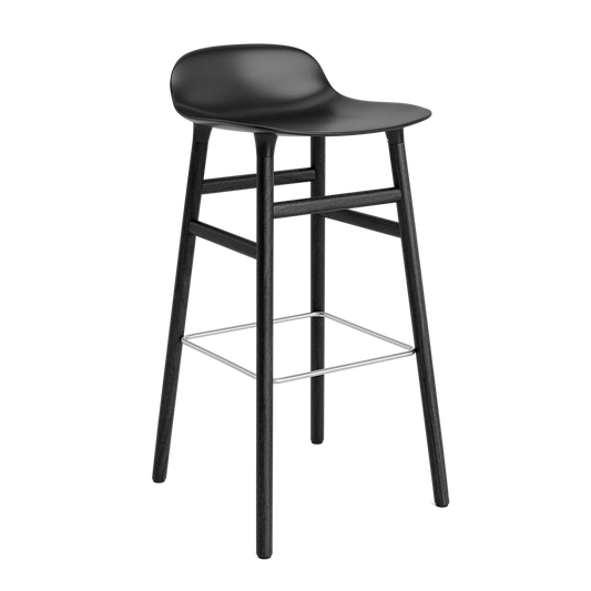 Form Barstool 75 cm Black Oak