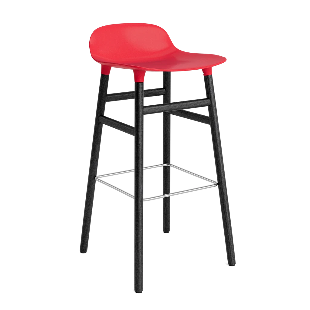 Form Barstool 75 cm Black Oak