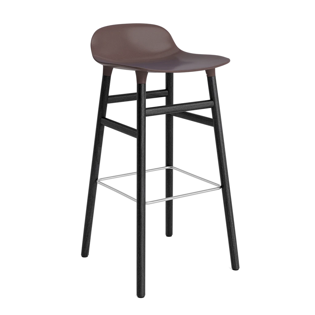 Form Barstool 75 cm Black Oak