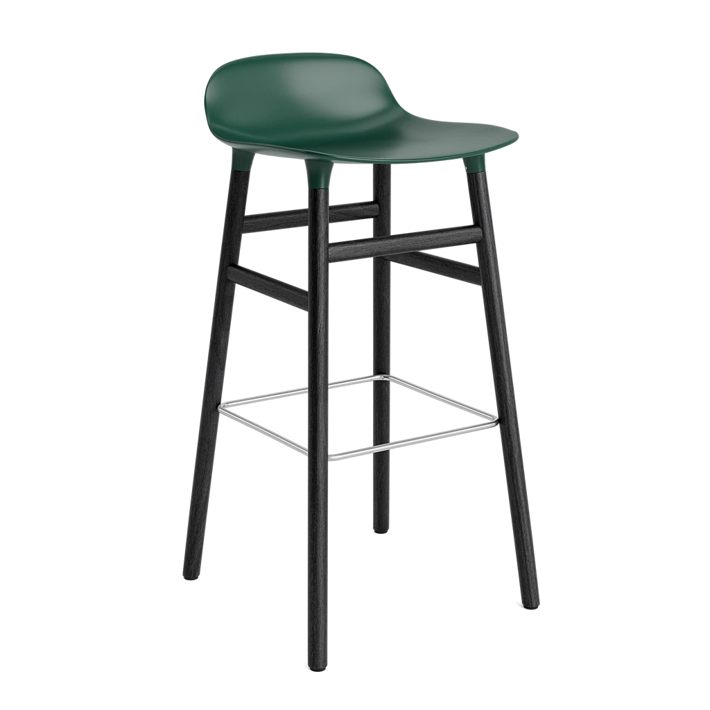 Form Barstool 75 cm Black Oak