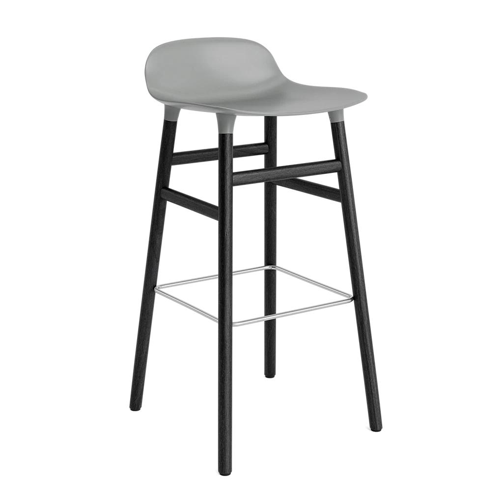 Form Barstool 75 cm Black Oak