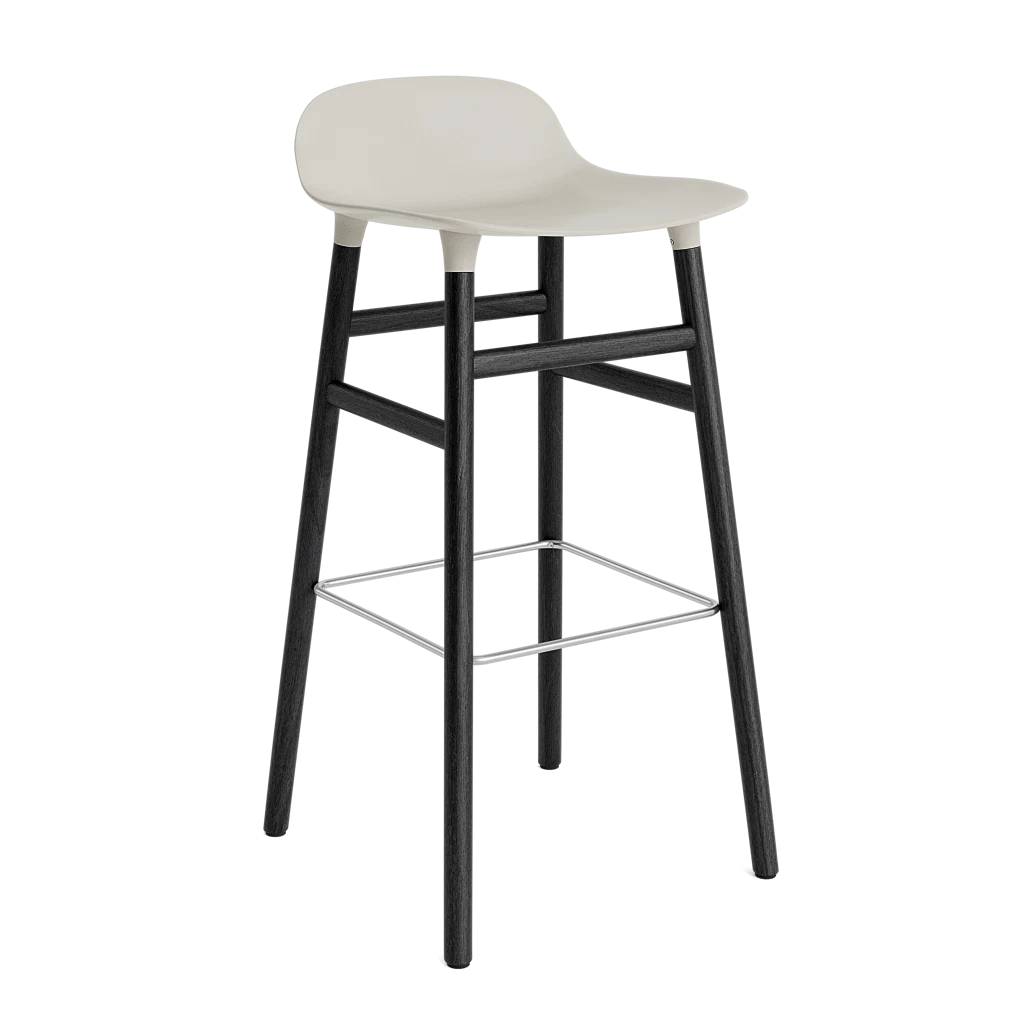 Form Barstool 75 cm Black Oak