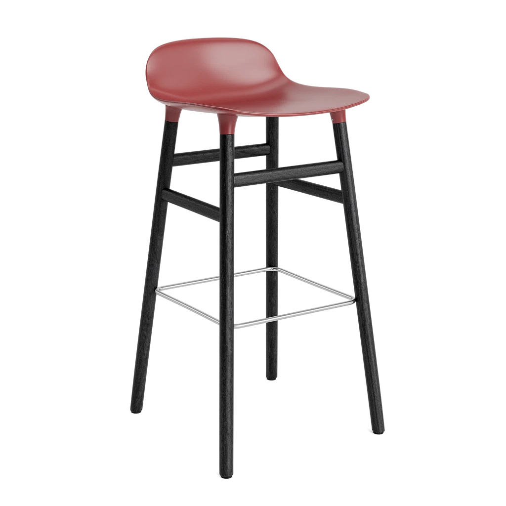 Form Barstool 75 cm Black Oak
