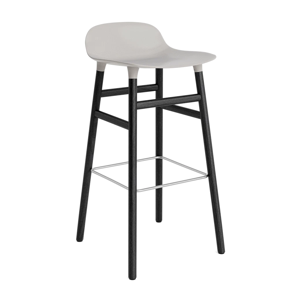 Form Barstool 75 cm Black Oak