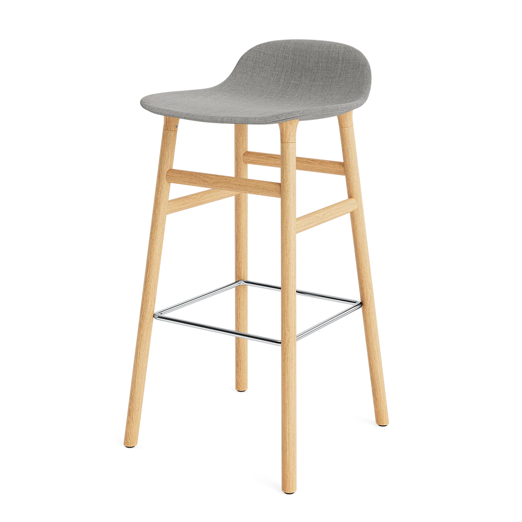 Form Barstool 75 cm Full Upholstery Oak