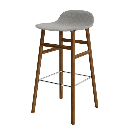 Form Barstool 75 cm Full Upholstery Walnut
