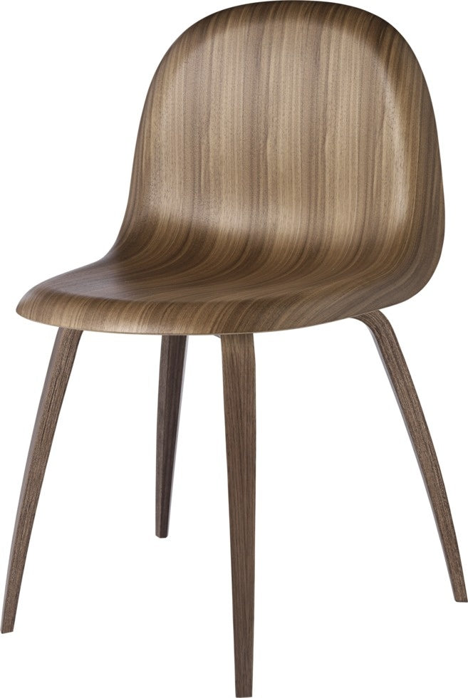 3D Dining Chair - Un-Upholstered, Wood base