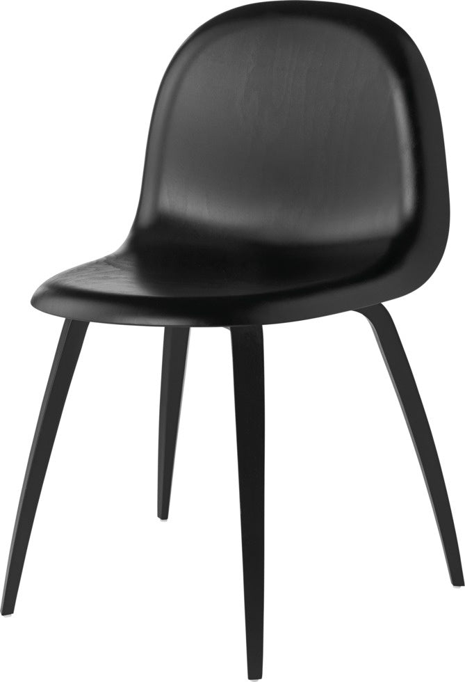 3D Dining Chair - Un-Upholstered, Wood base