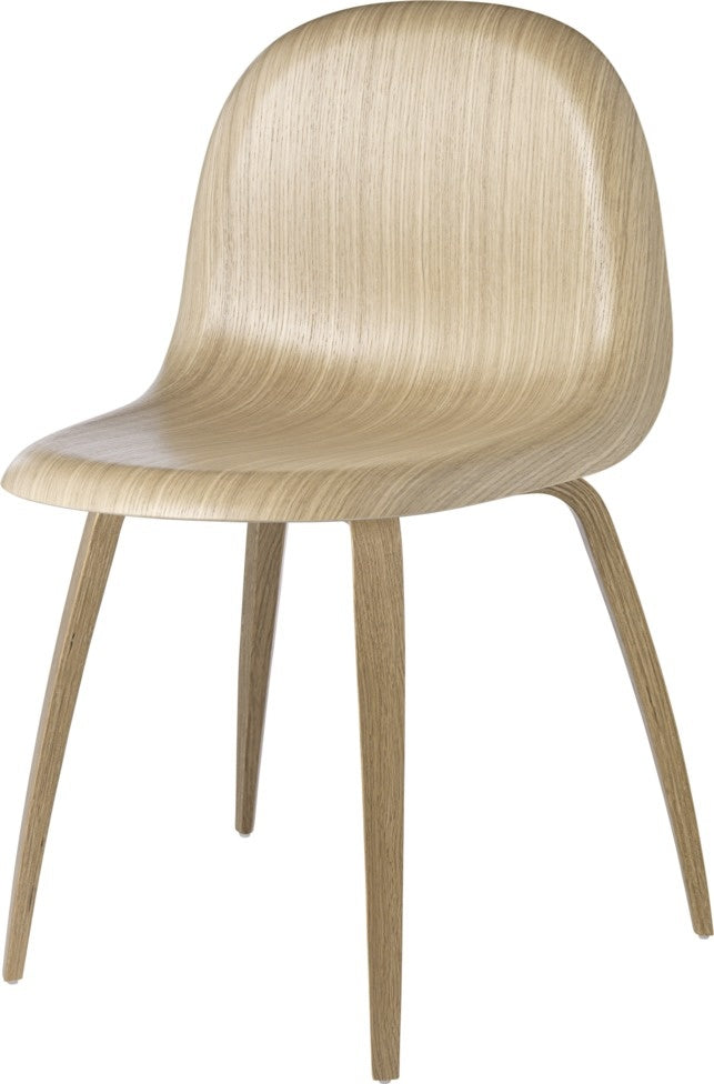 3D Dining Chair - Un-Upholstered, Wood base
